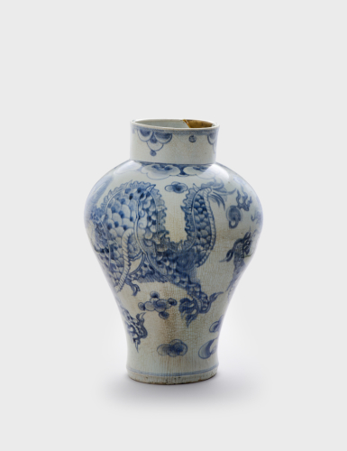 Korea%2C%20Gyeonggi-do%20province%2C%20Gwangju%2C%20Bunwon%20kiln%2C%20%3Cb%3E%3Ci%3E%20Storage%20jar%20with%20design%20of%20two%20dragons%20chasing%20flaming%20pearls%3C%2Fi%3E%3C%2Fb%3E%2C%2019th%20century%2C%20porcelain%20with%20decoration%20painted%20in%20cobalt%20blue%20under%20transparent%20glaze%2C%20Gift%20of%20Robert%20and%20Sandra%20Mattielli%20in%20honor%20of%20Donald%20Jenkins%2C%20public%20domain%3B%20images%20Courtesy%20of%20Korean%20National%20Research%20Institute%20for%20Cultural%20Heritage%2C%202004.7.10
